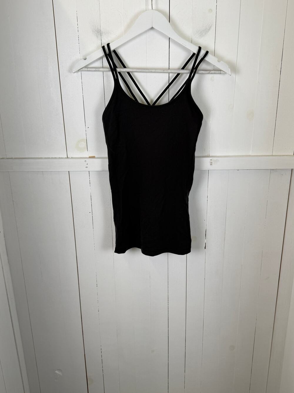 Lululemon Black Nylon Tank Top Women's Size S Excellent